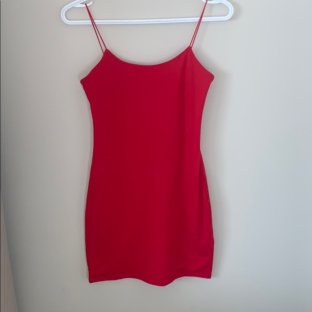 Red Aritzia Bodycon Mini Dress
